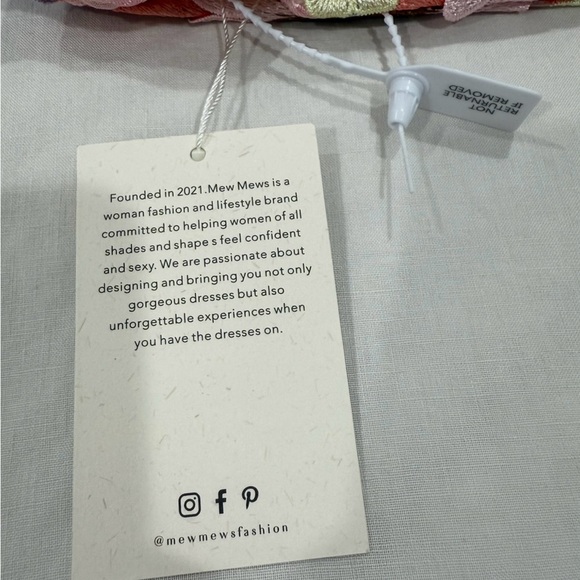 Strapless Flower Embroidered Mini Dress Pink | Bouquet Maraya Pastel Multi (M) - Picture 7 of 12